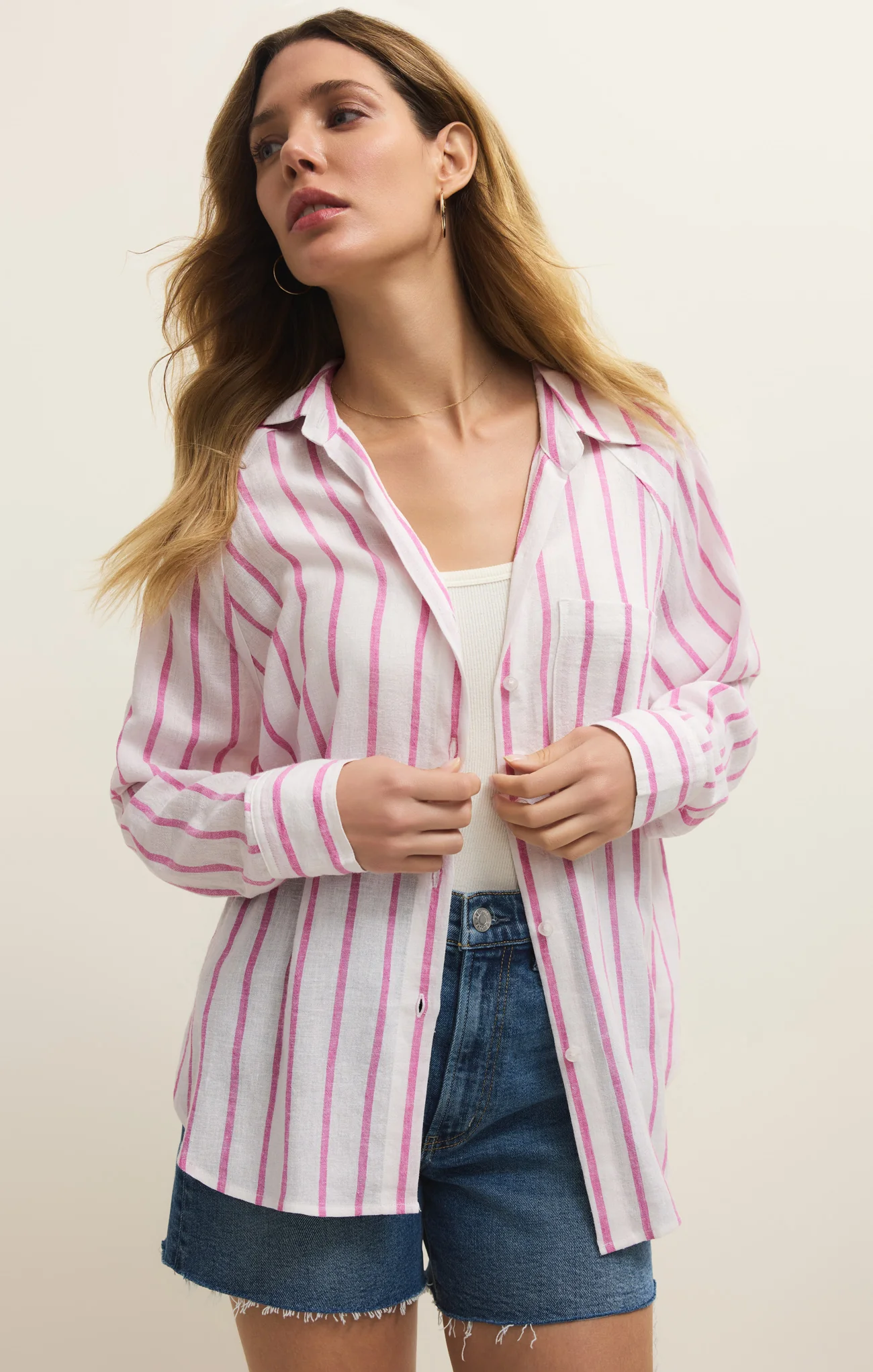 The Perfect Linen Striped Top - Image 21