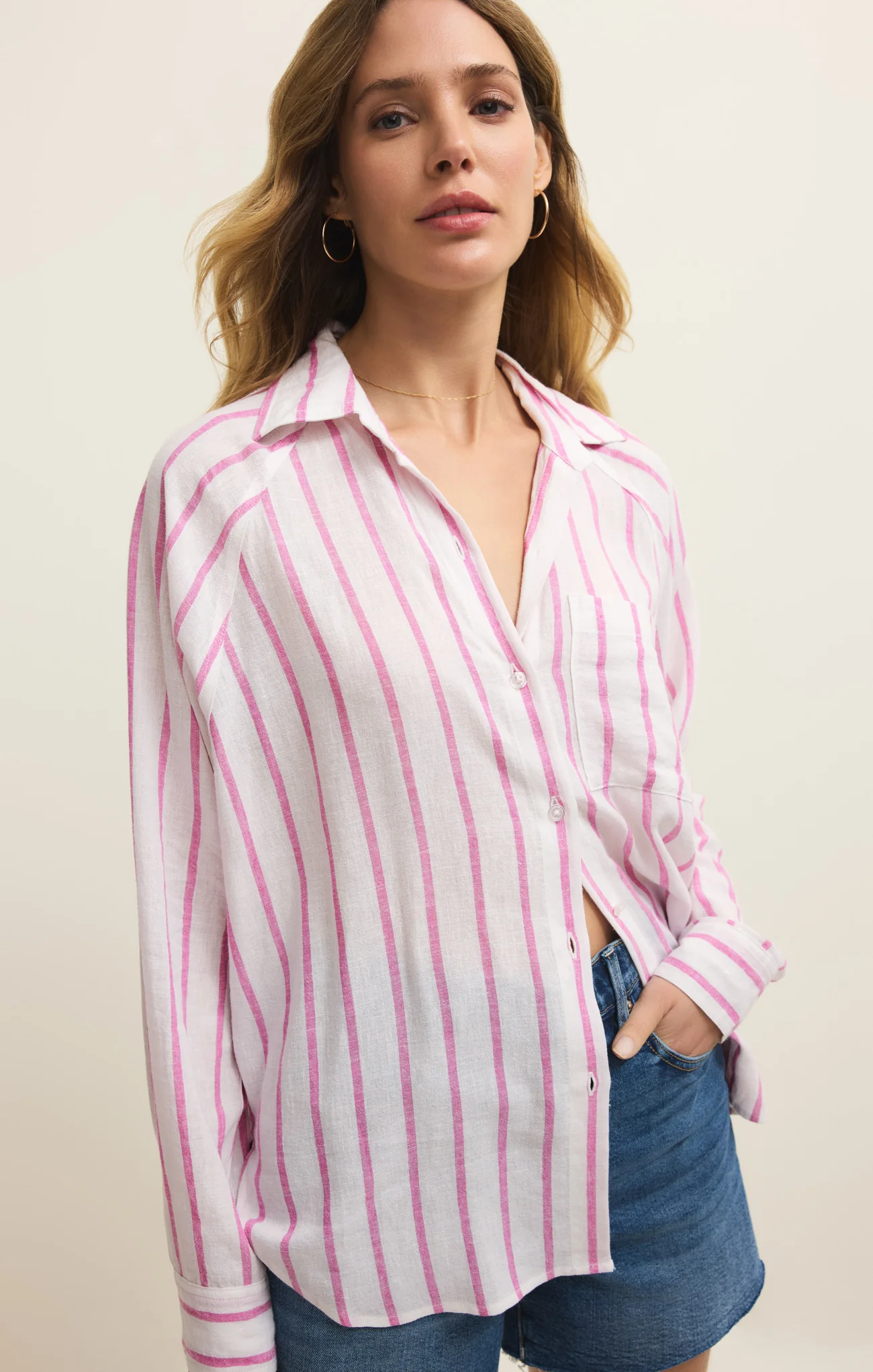 The Perfect Linen Striped Top - Image 27