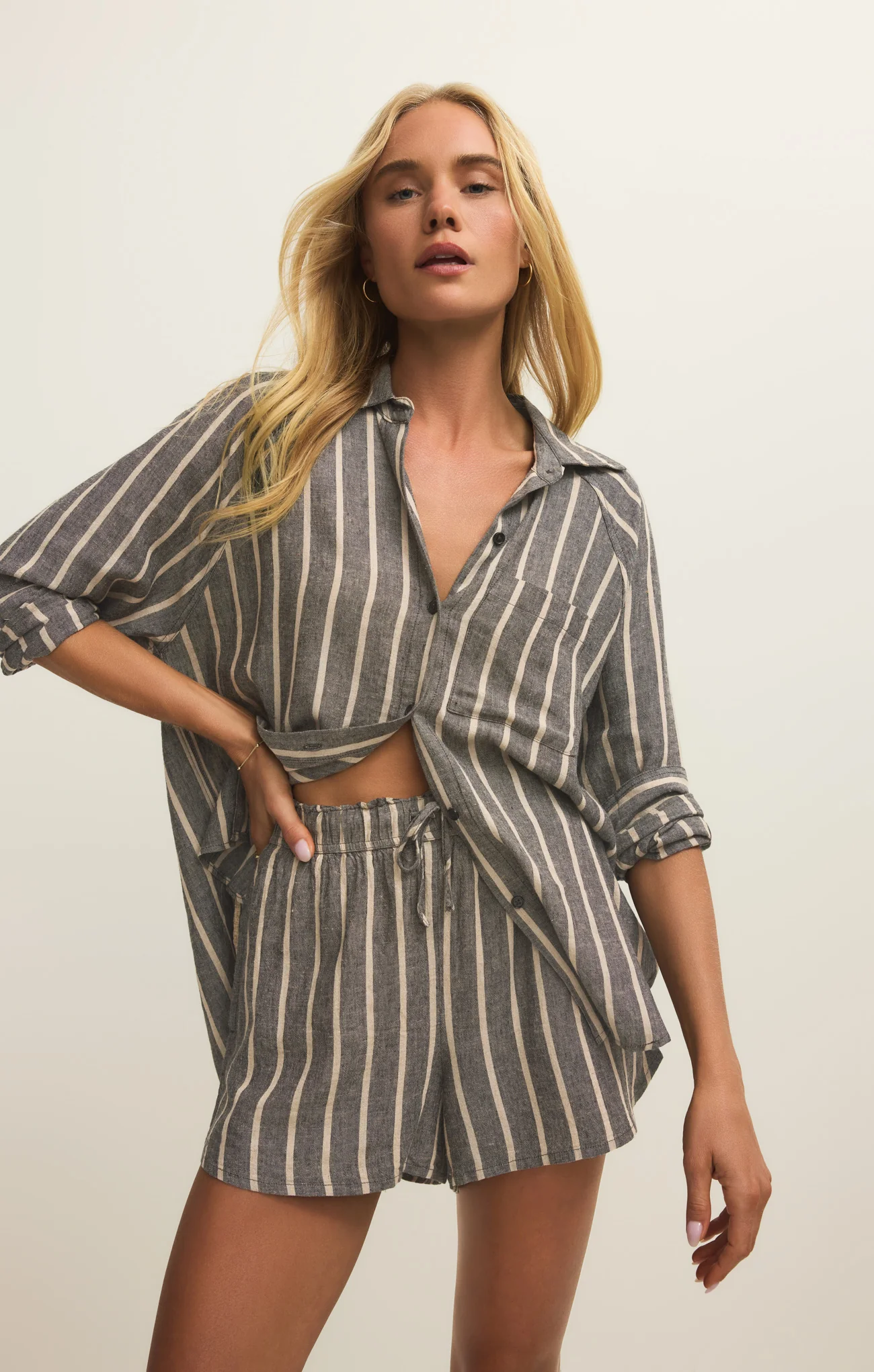 The Perfect Linen Striped Top - Image 34