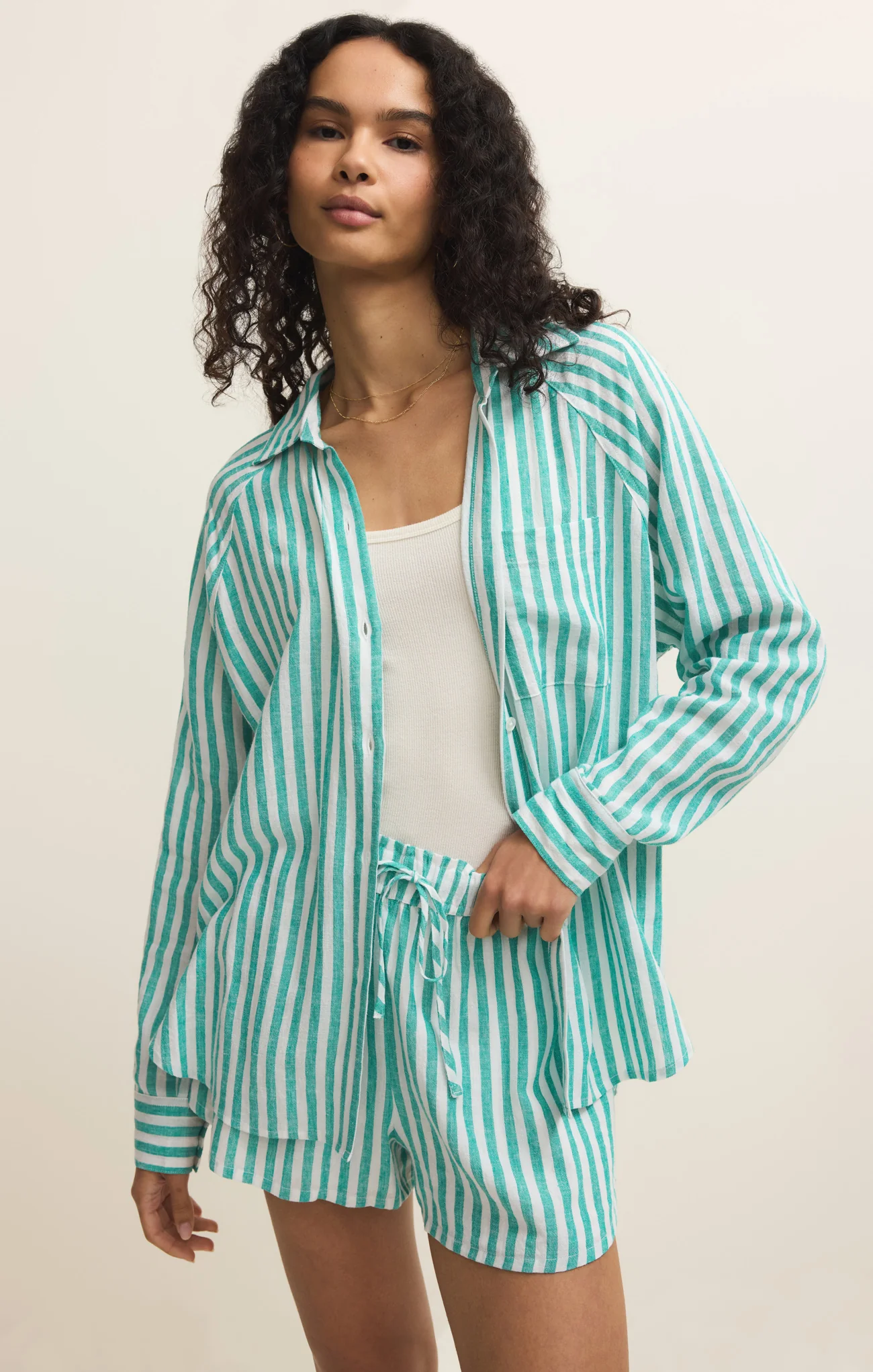 The Perfect Linen Striped Top - Image 44