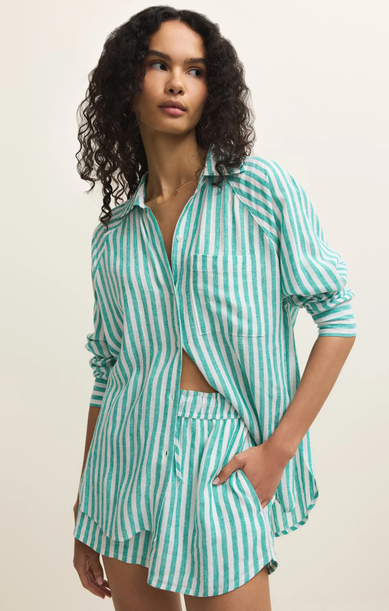 The Perfect Linen Striped Top - Image 48