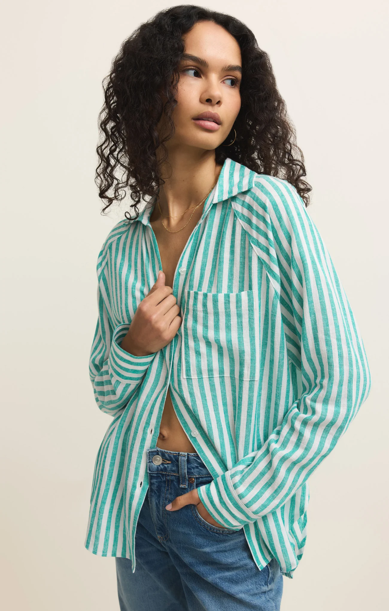 The Perfect Linen Striped Top - Image 51