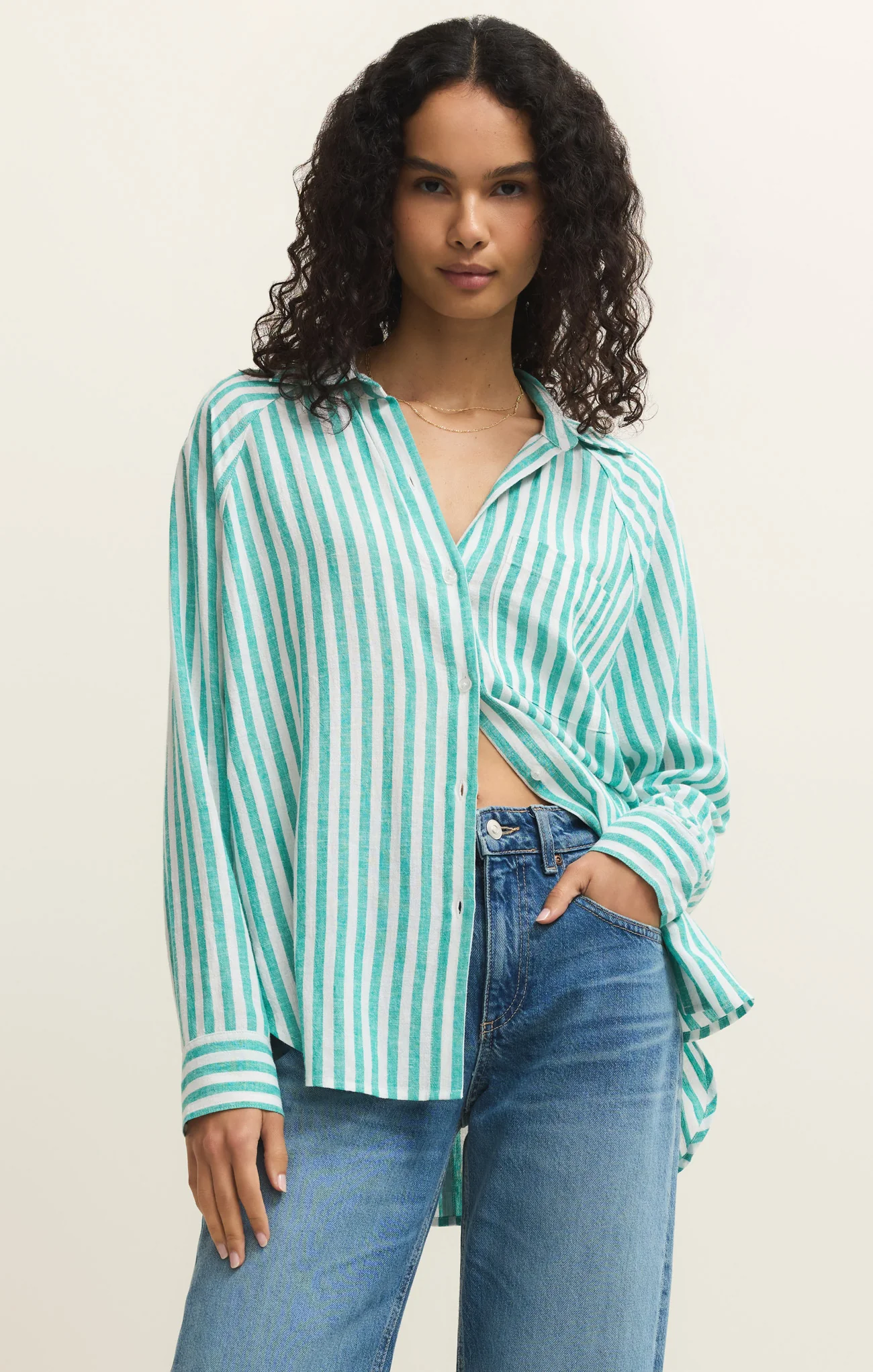 The Perfect Linen Striped Top - Image 55