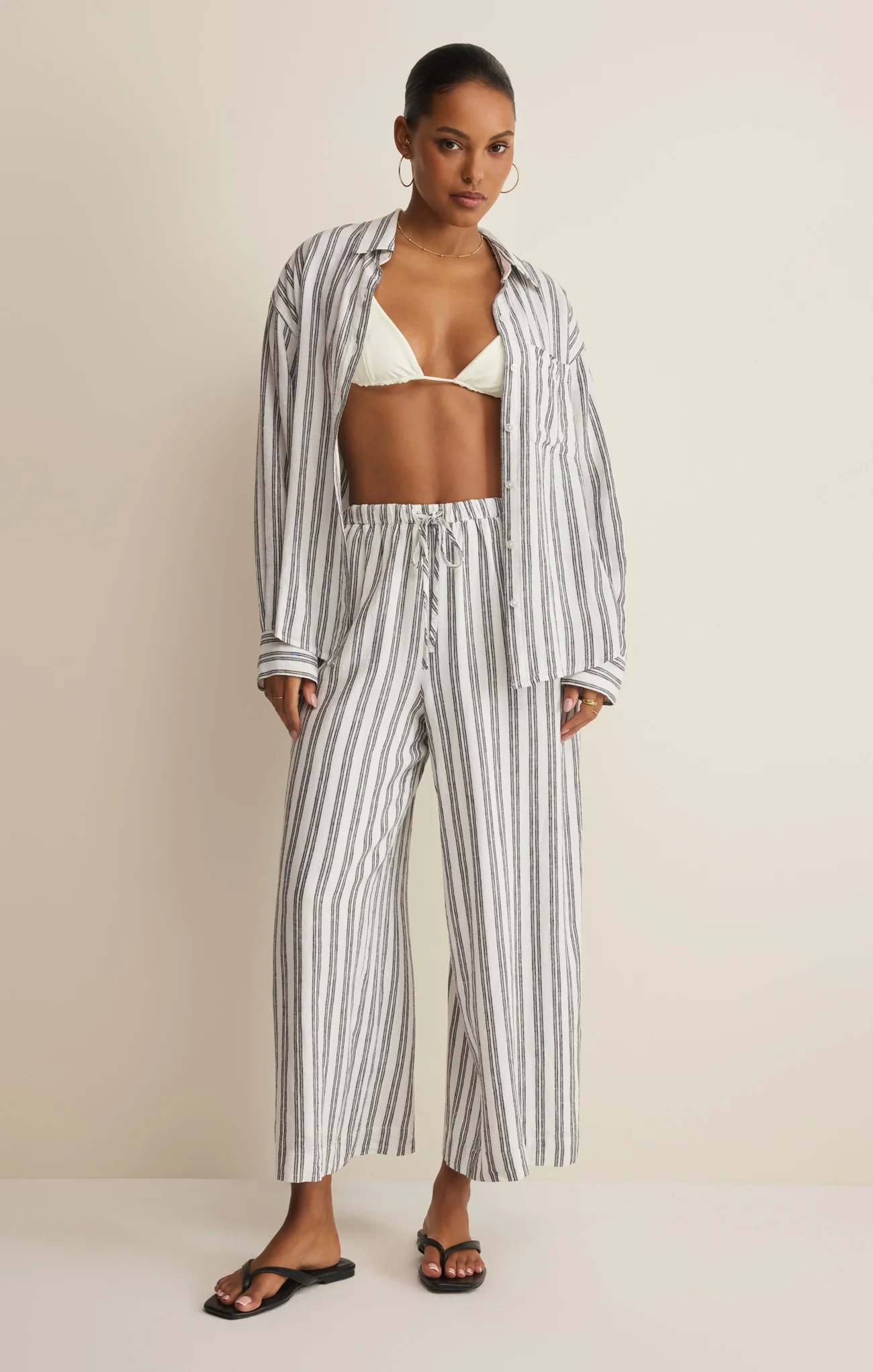 The Perfect Striped Linen Pant - Image 20