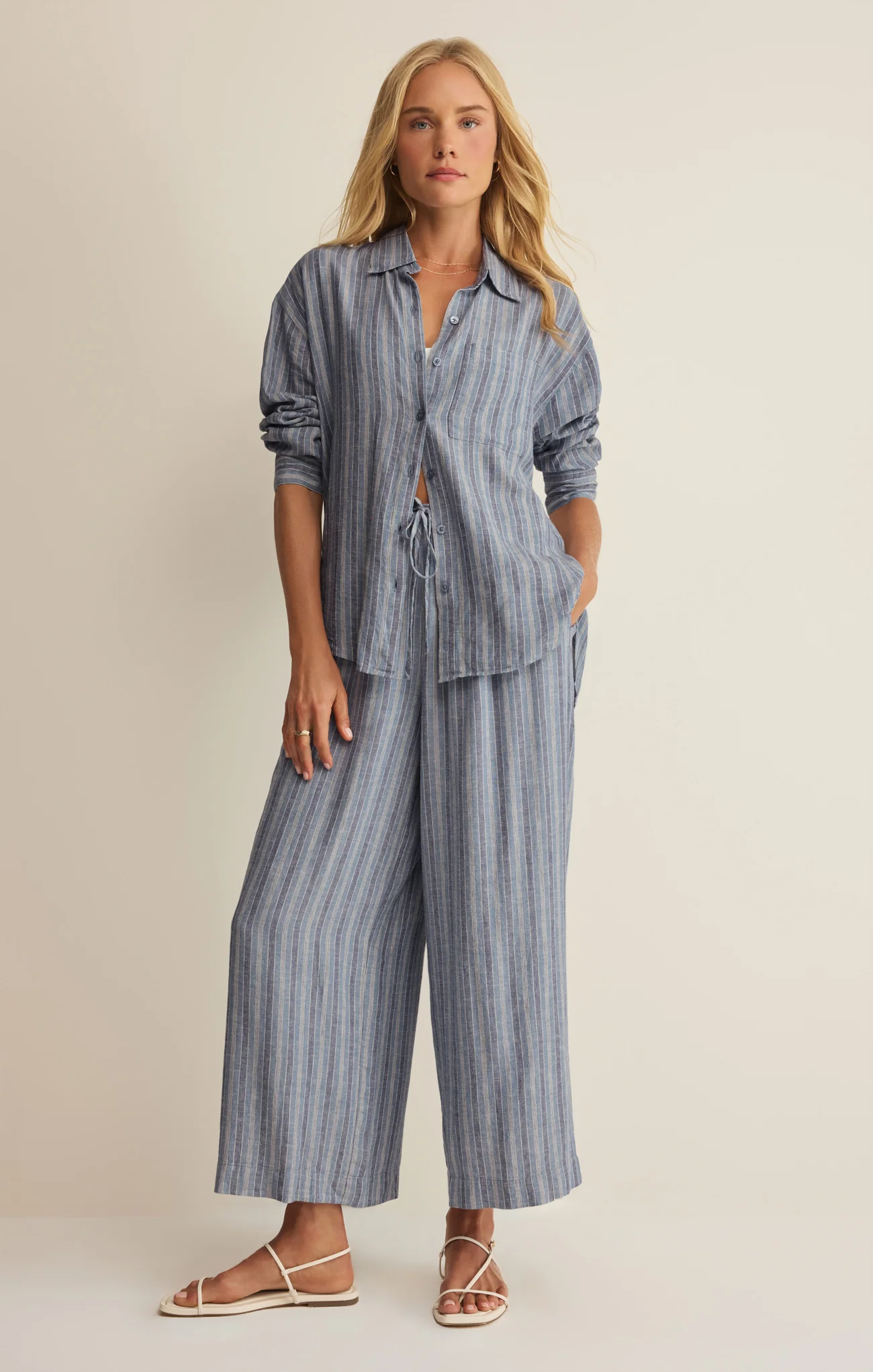 The Perfect Striped Linen Pant - Image 8