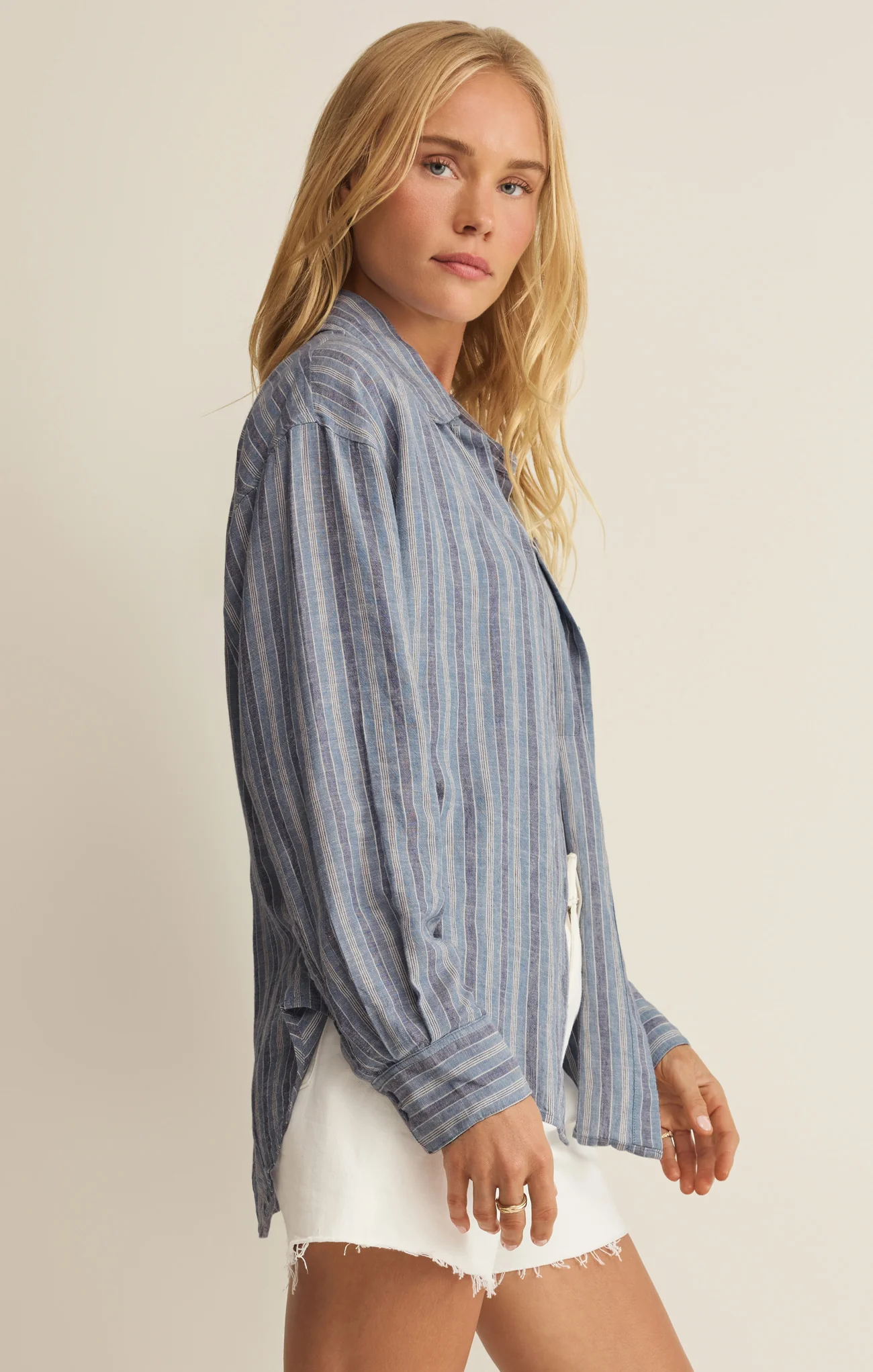 The Perfect Striped Linen Button Up - Image 25