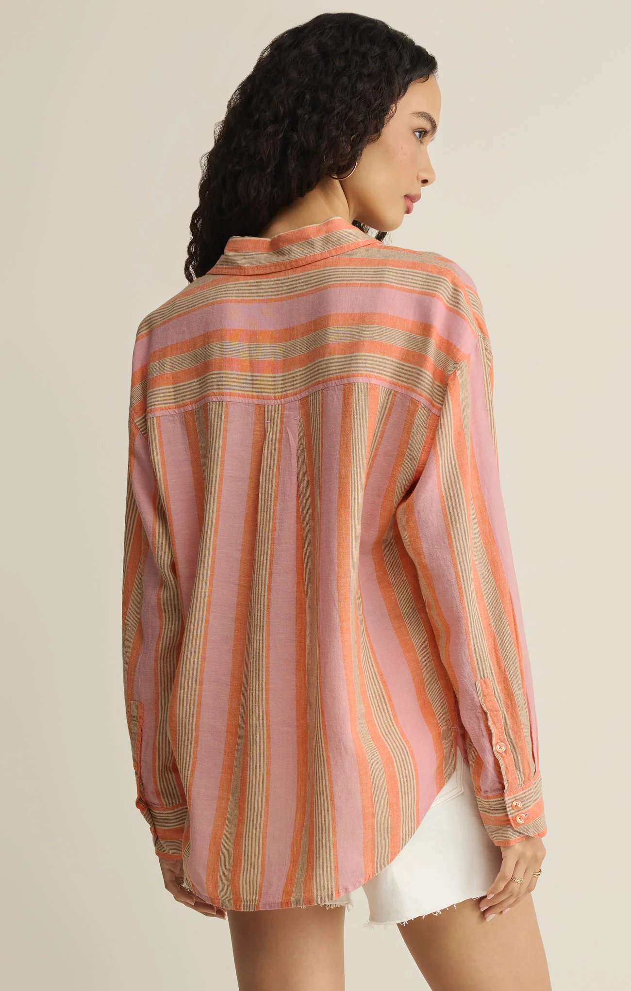 The Perfect Striped Linen Button Up - Image 36