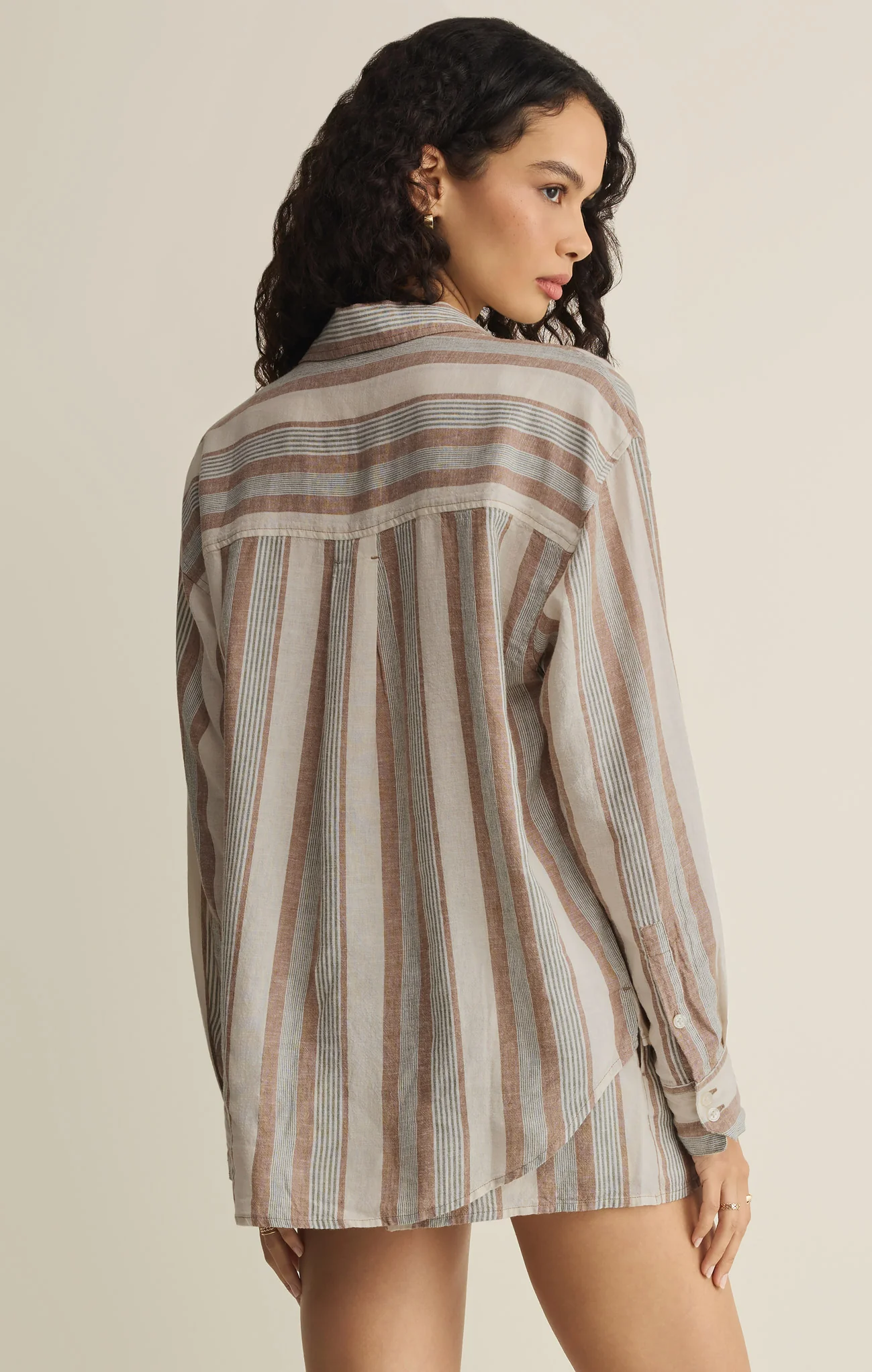 The Perfect Striped Linen Button Up - Image 44