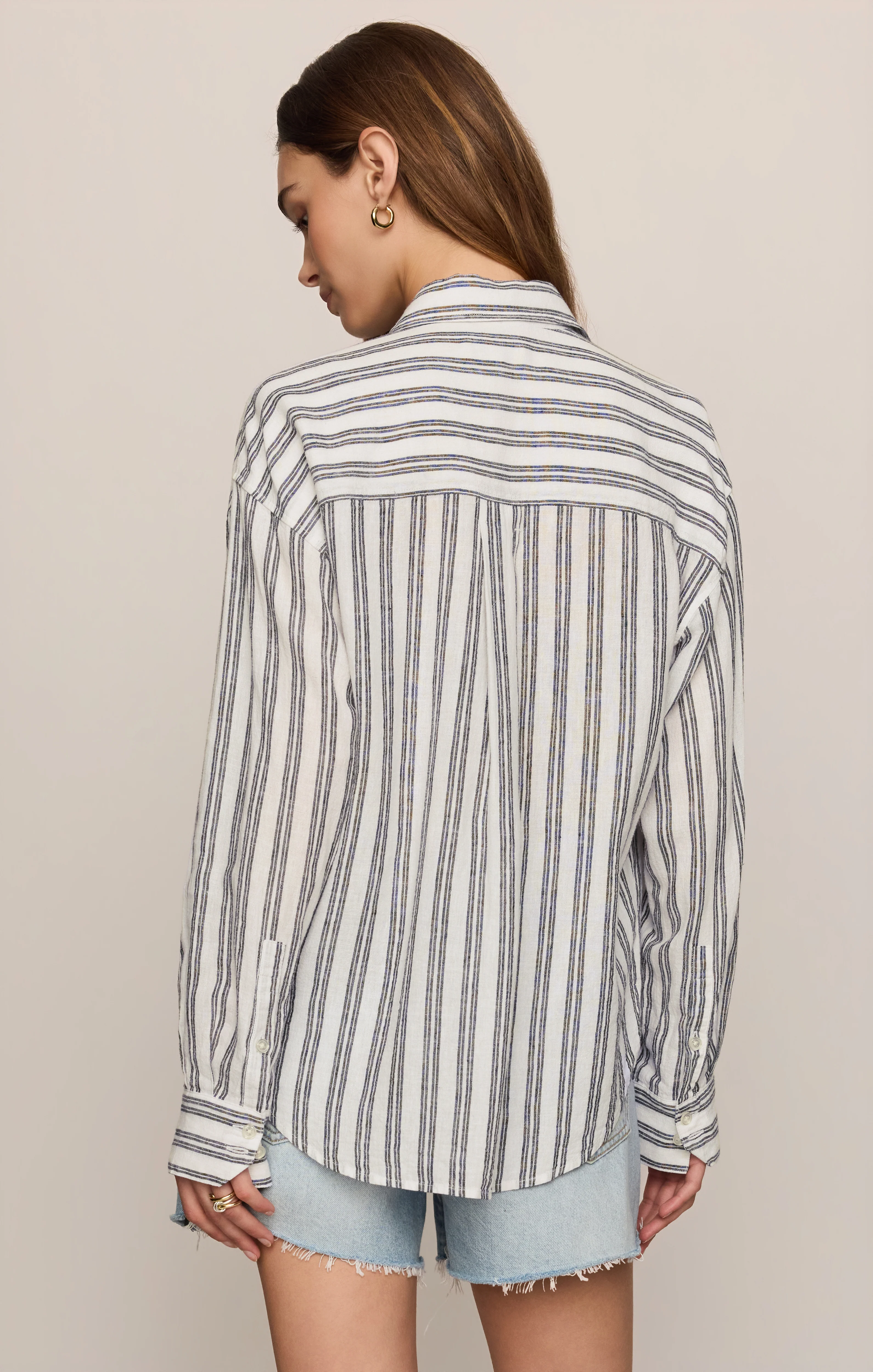 The Perfect Striped Linen Button Up - Image 59