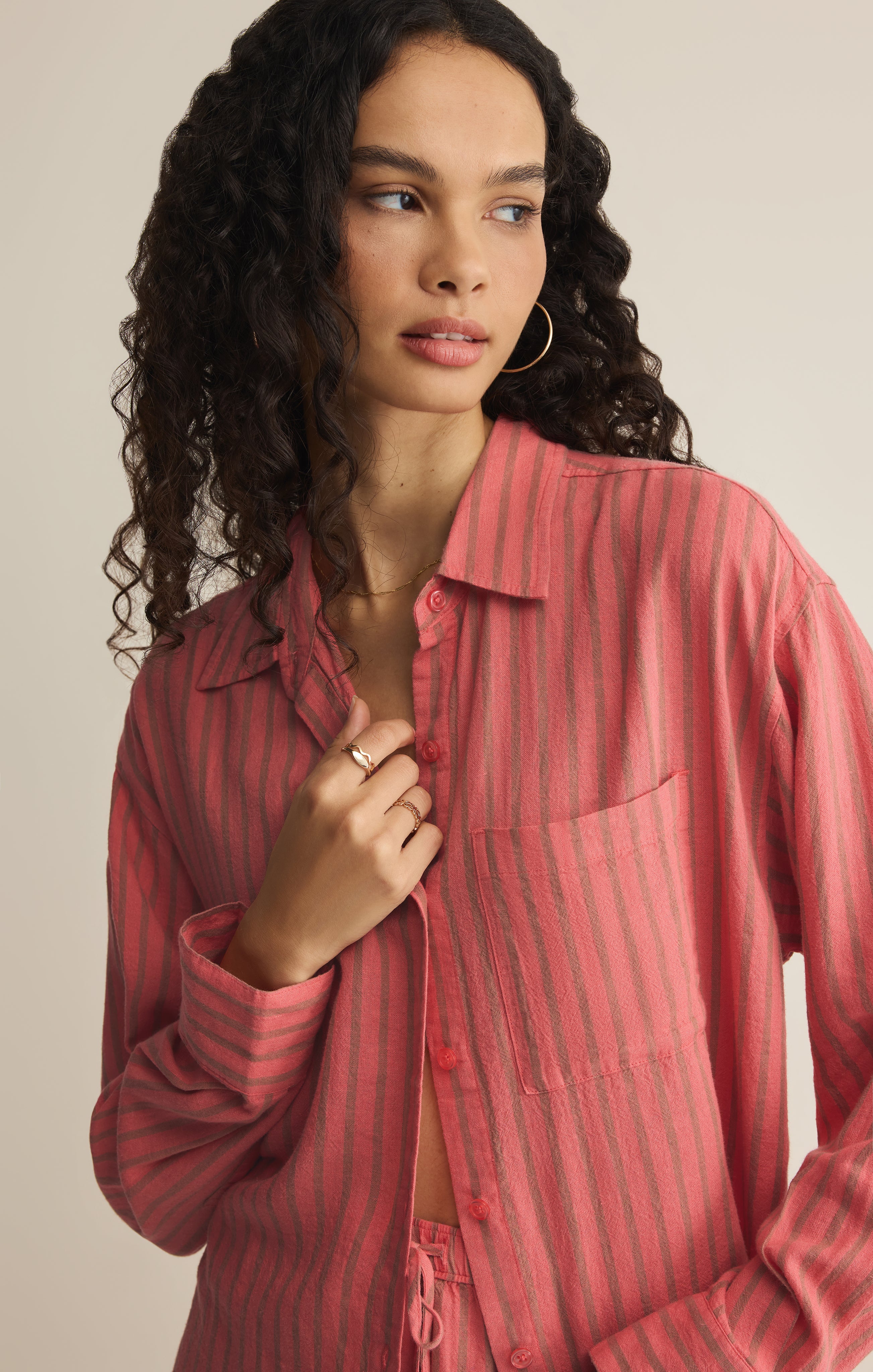The Perfect Striped Linen Button Up - Image 9