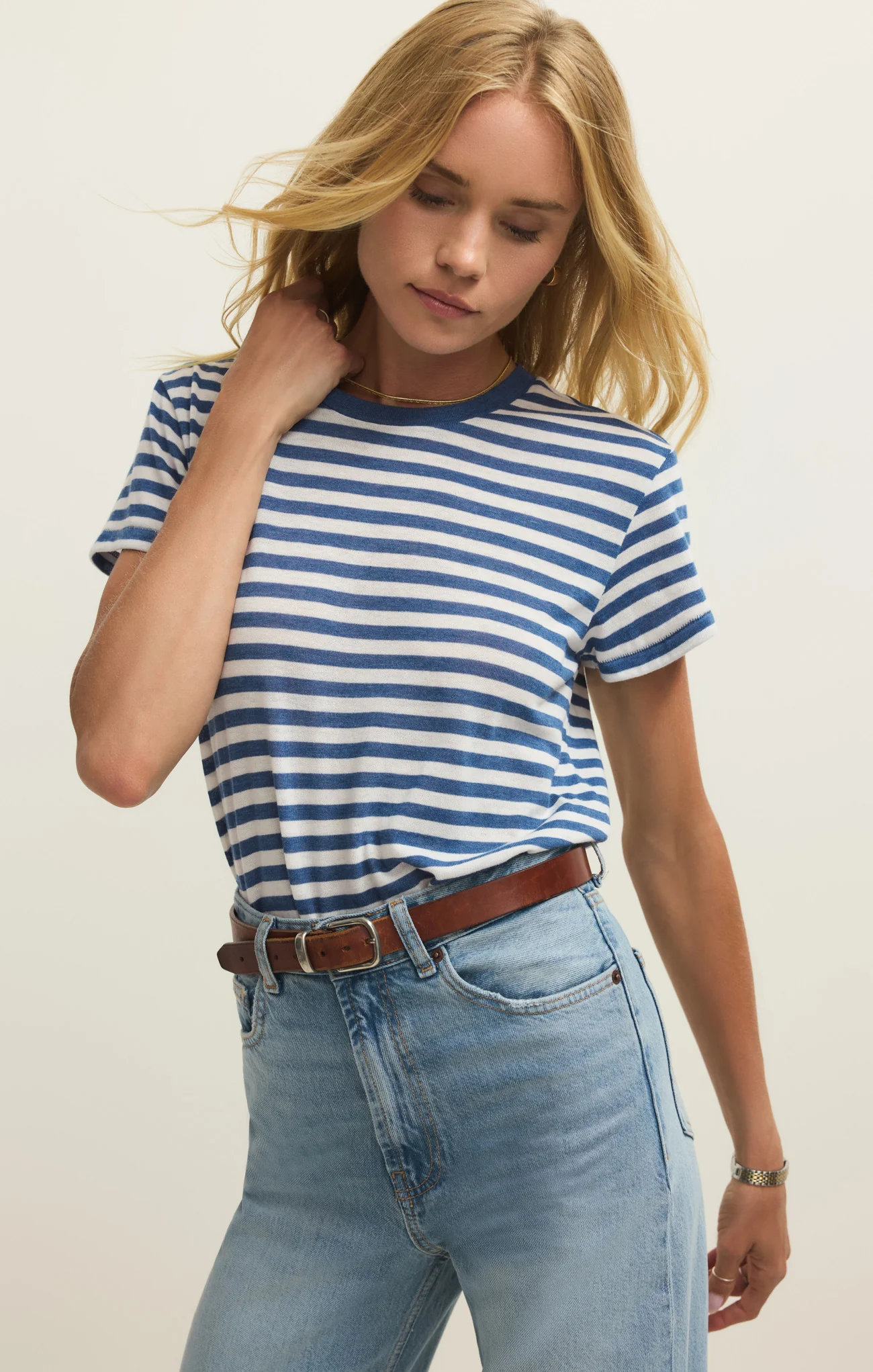 Tourist Airy Striped Tee - Image 3