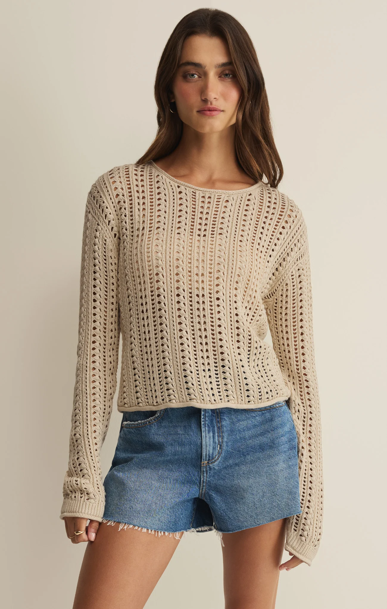Upland Crochet Sweater Top - Image 13