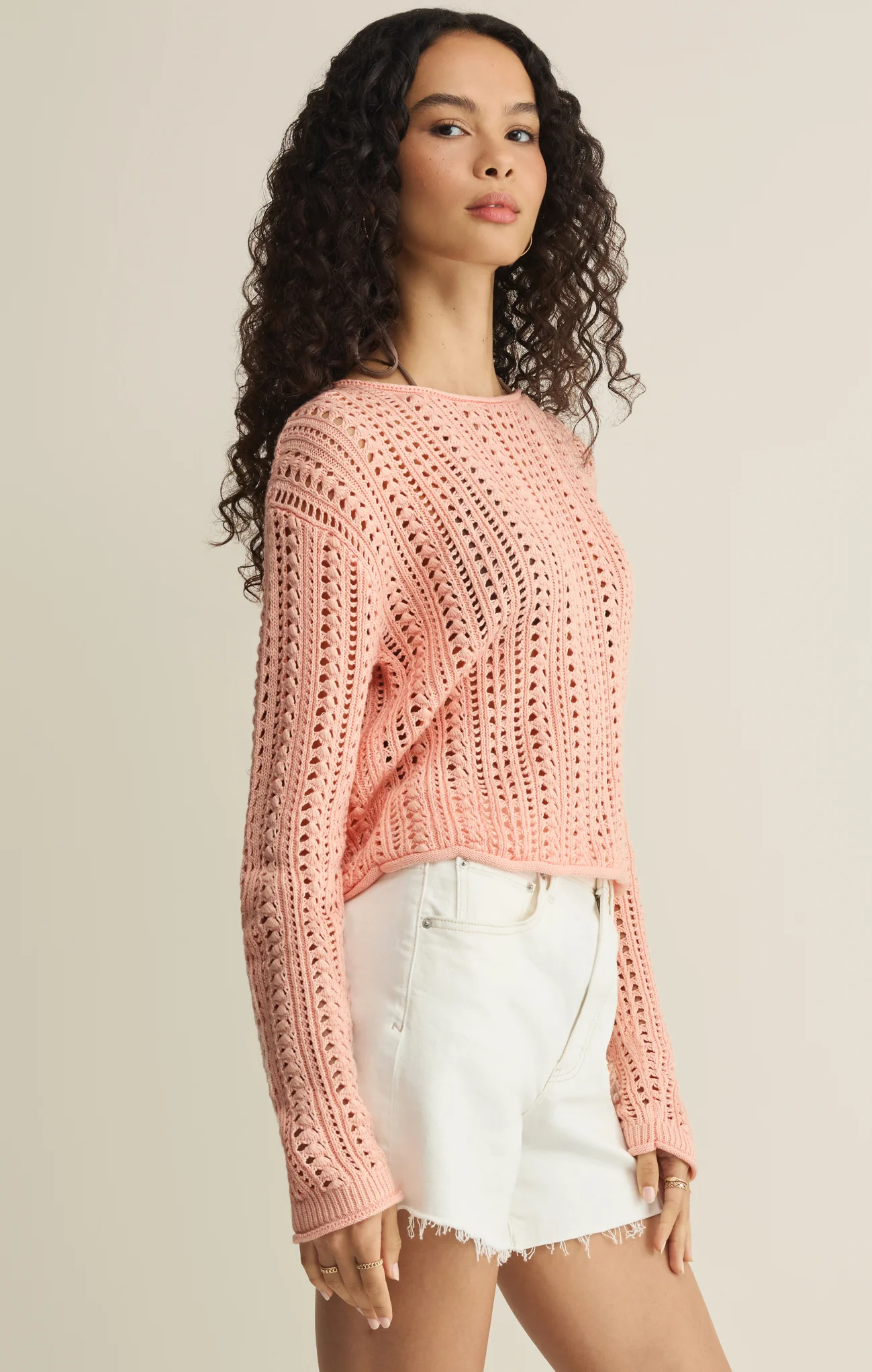 Upland Crochet Sweater Top - Image 6