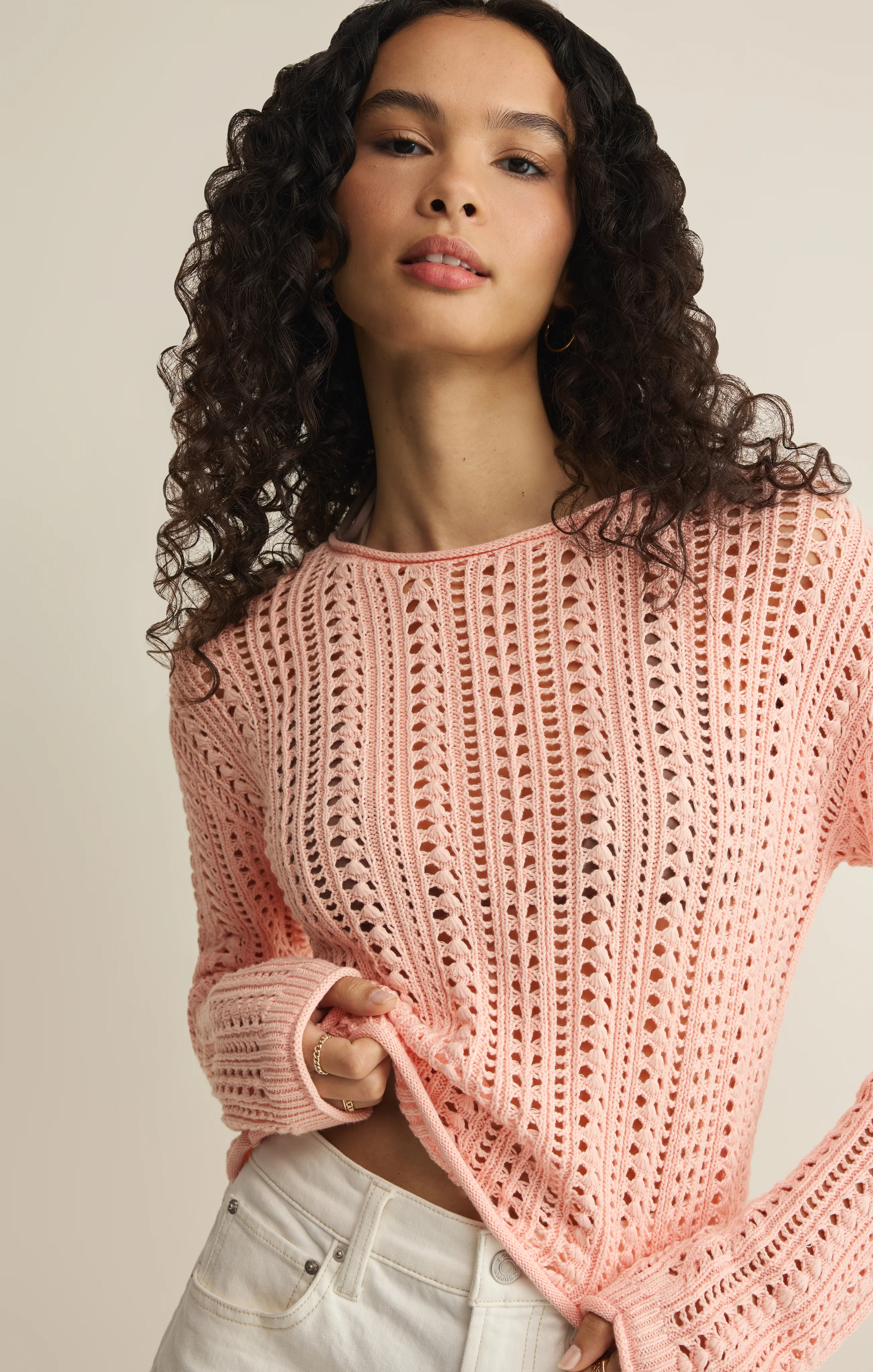 Upland Crochet Sweater Top - Image 8