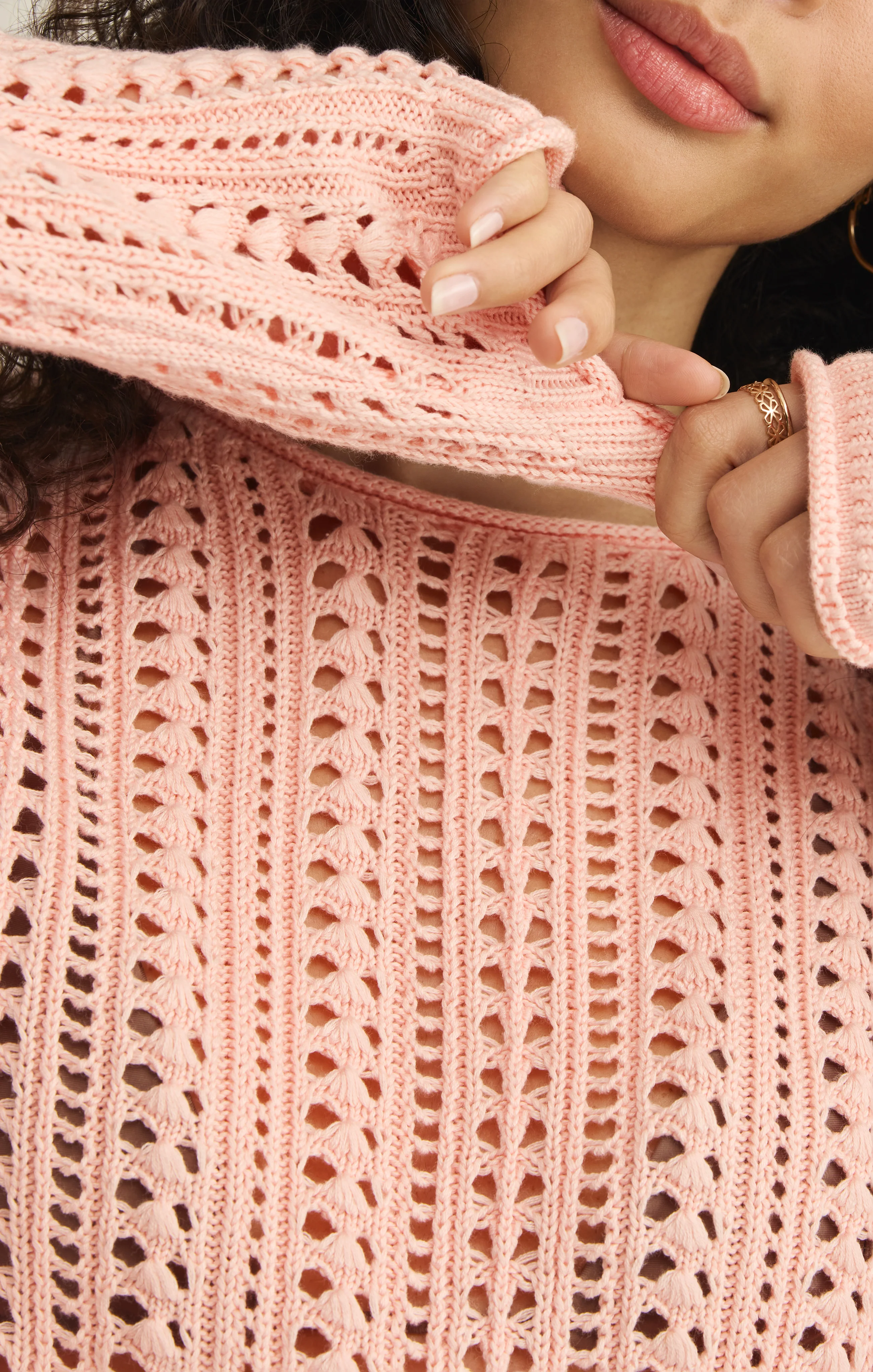 Upland Crochet Sweater Top - Image 9