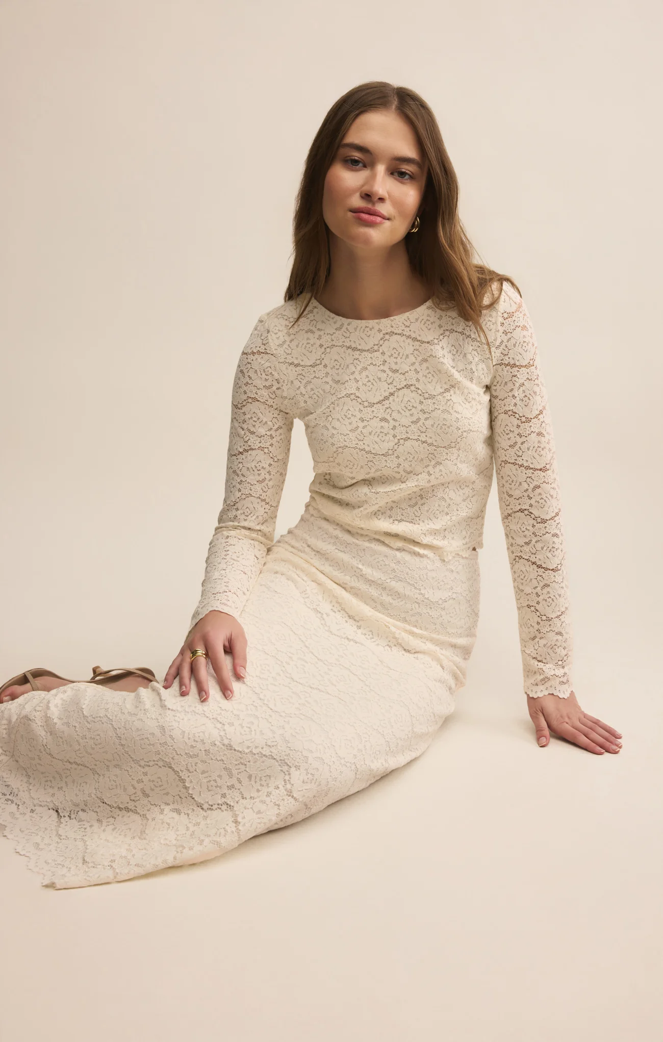 Via Lace Midi Skirt - Image 7