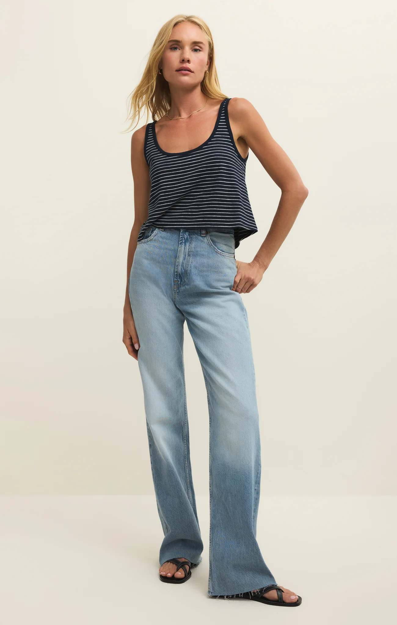Yareli Stripe Cropped Tank - Image 4