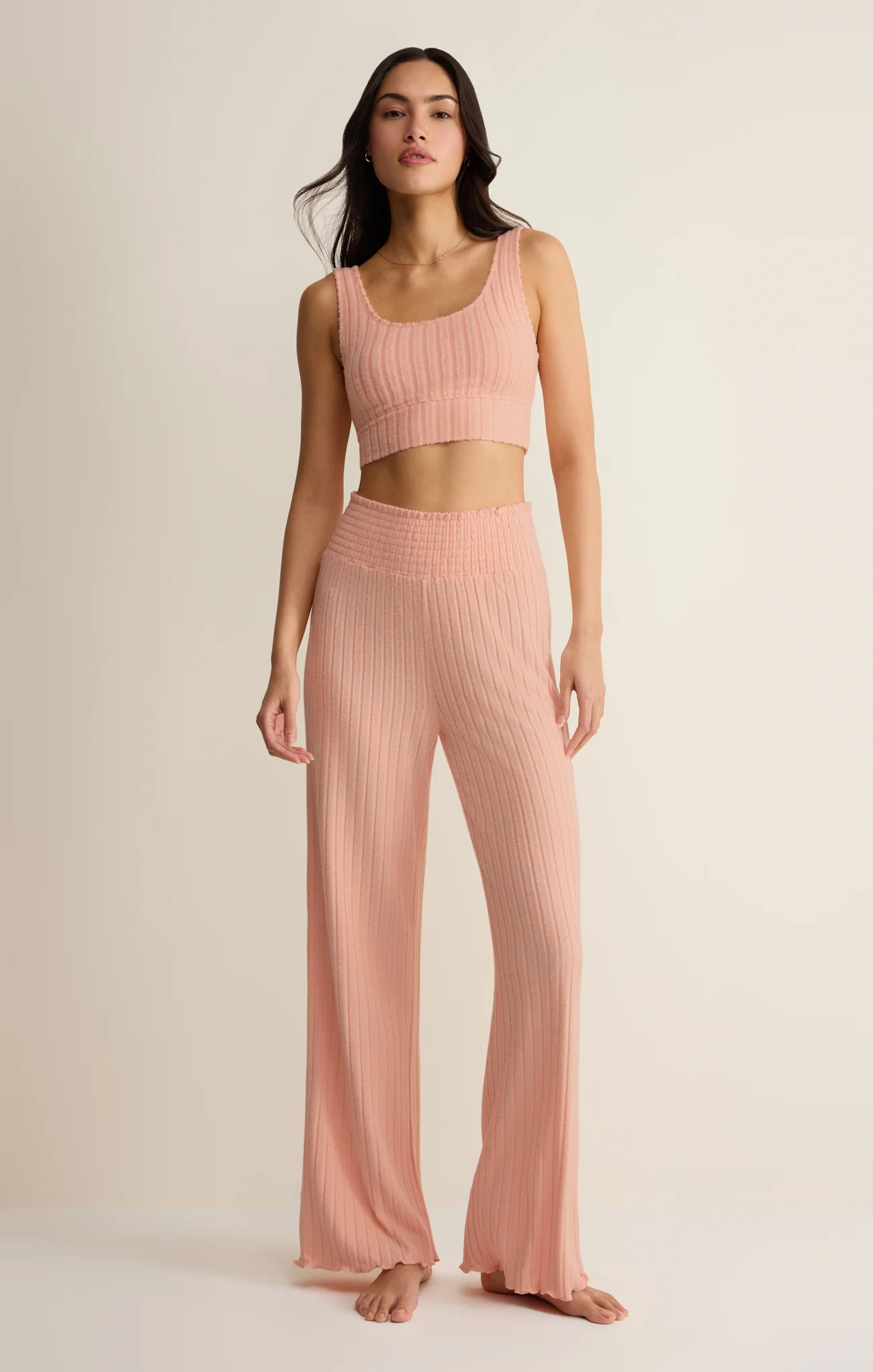 Zoe Silky Rib Tank Bra - Image 10