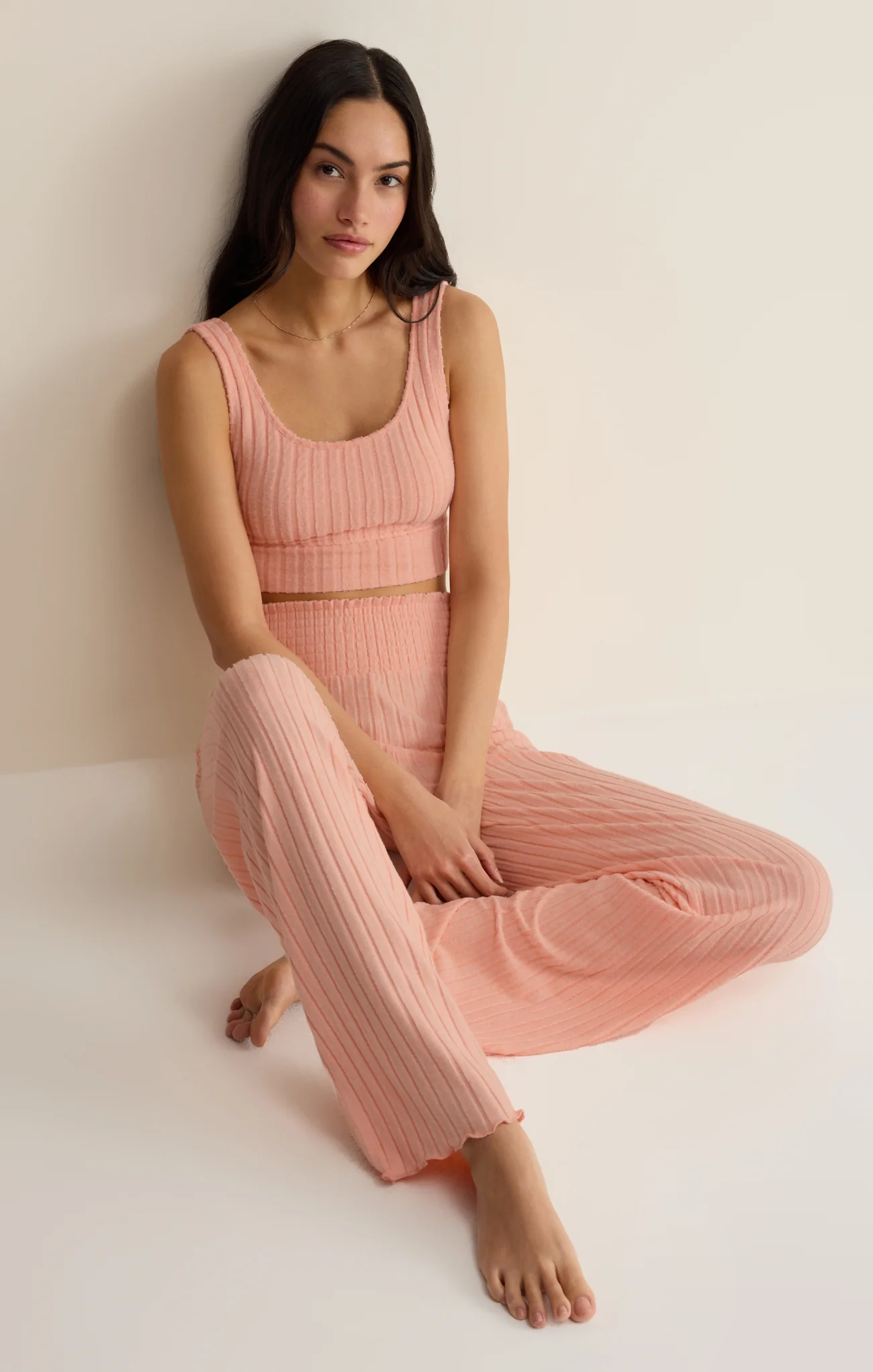 Zoe Silky Rib Tank Bra - Image 101