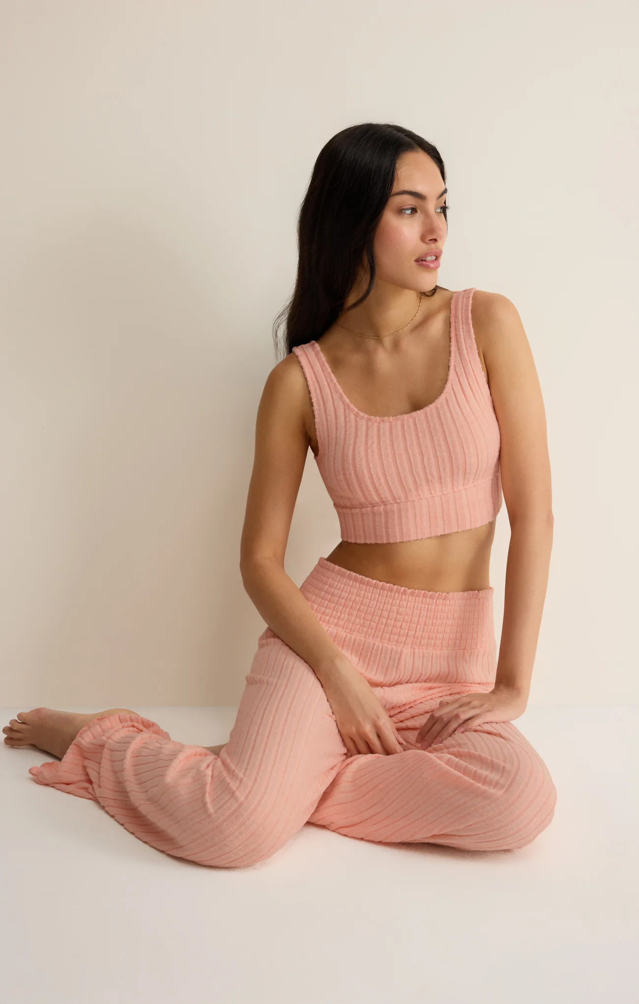 Zoe Silky Rib Tank Bra - Image 102