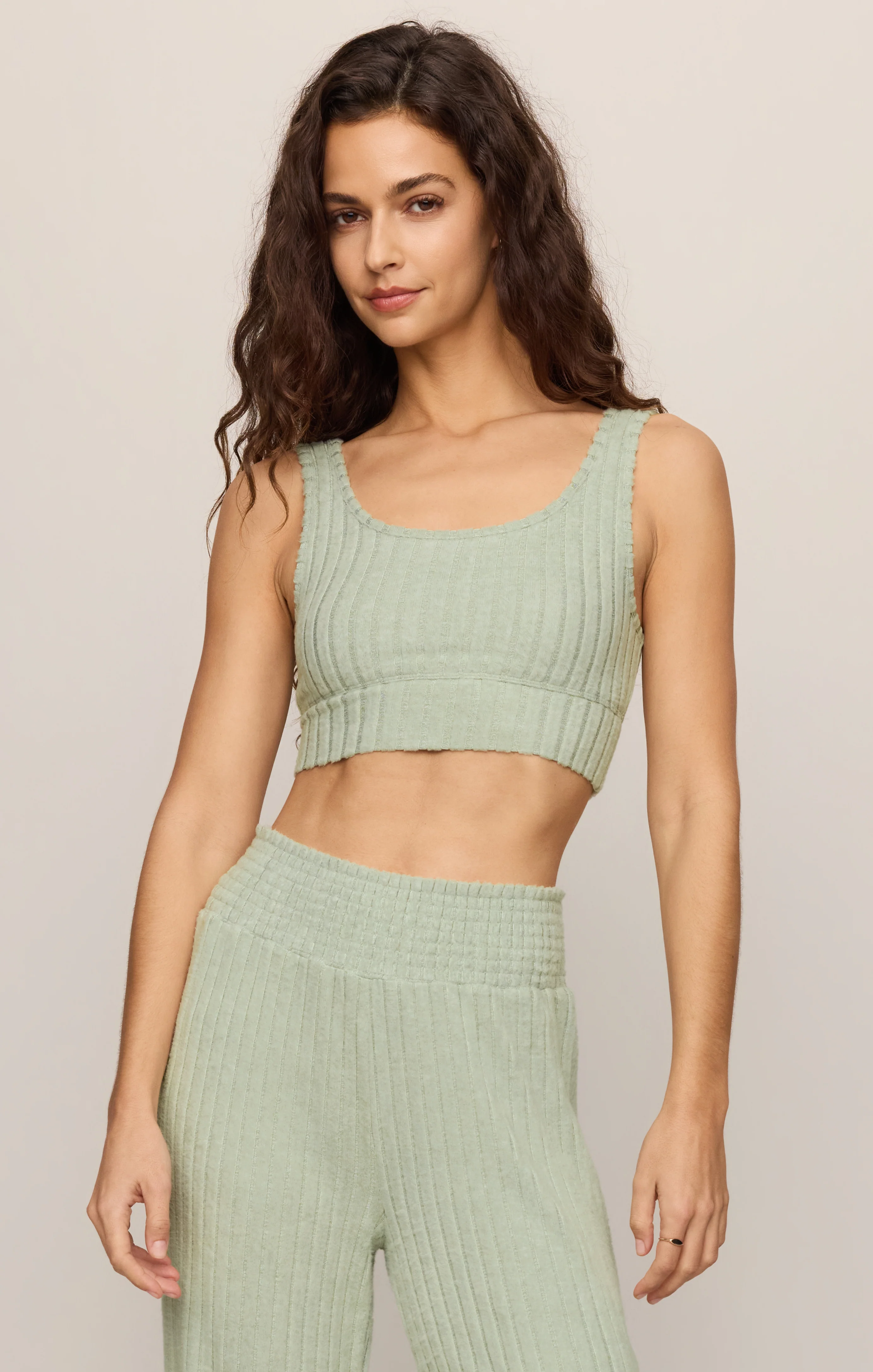 Zoe Silky Rib Tank Bra - Image 114