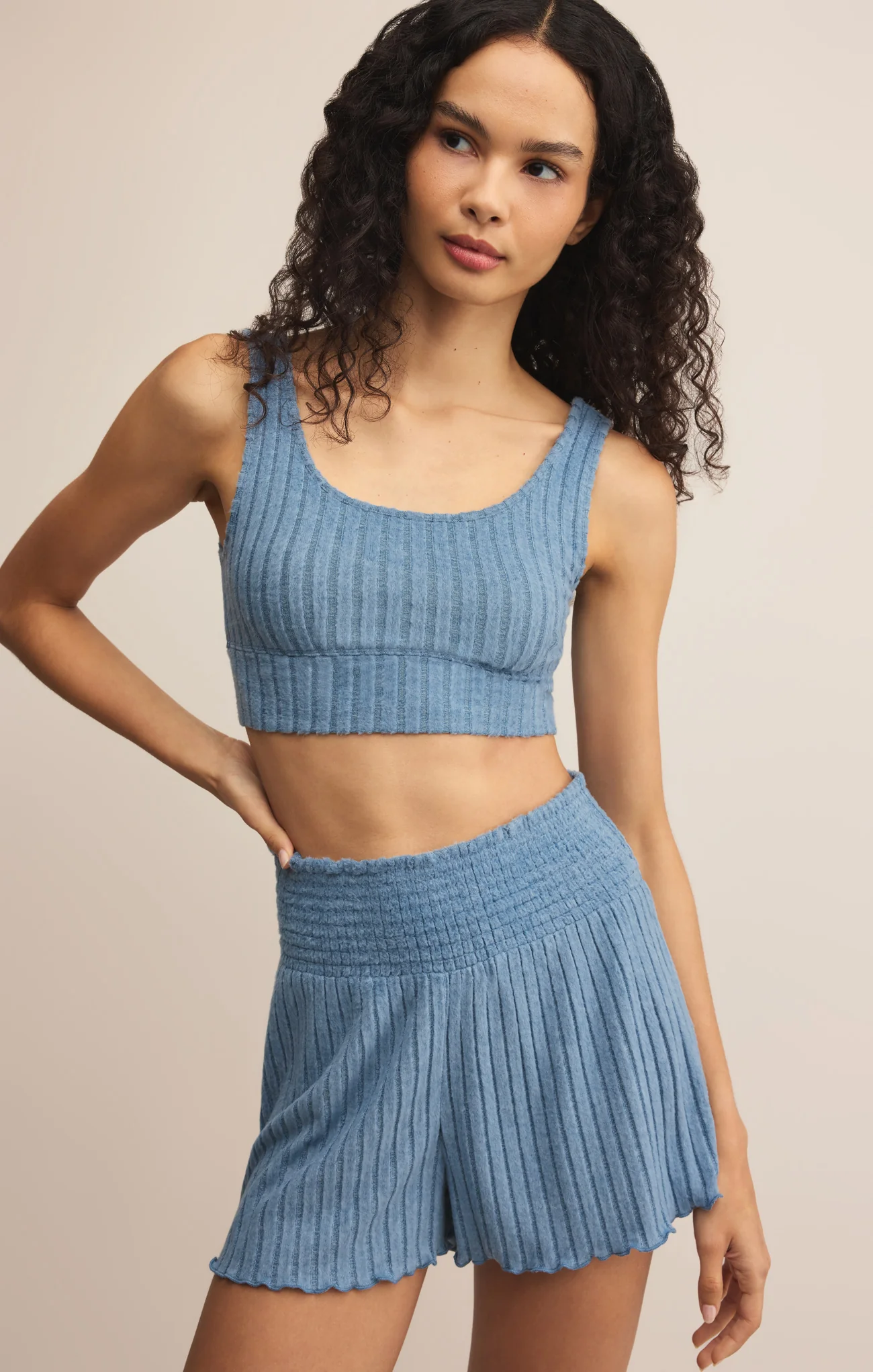 Zoe Silky Rib Tank Bra - Image 26
