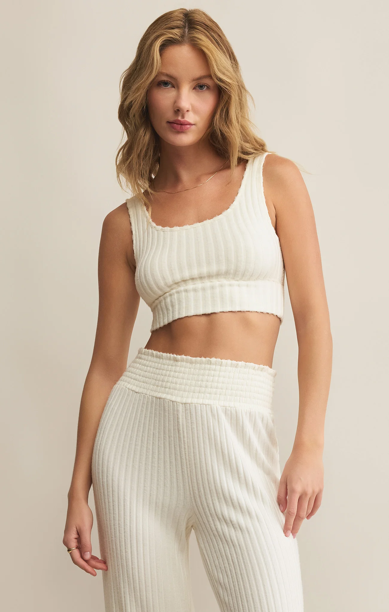 Zoe Silky Rib Tank Bra - Image 52