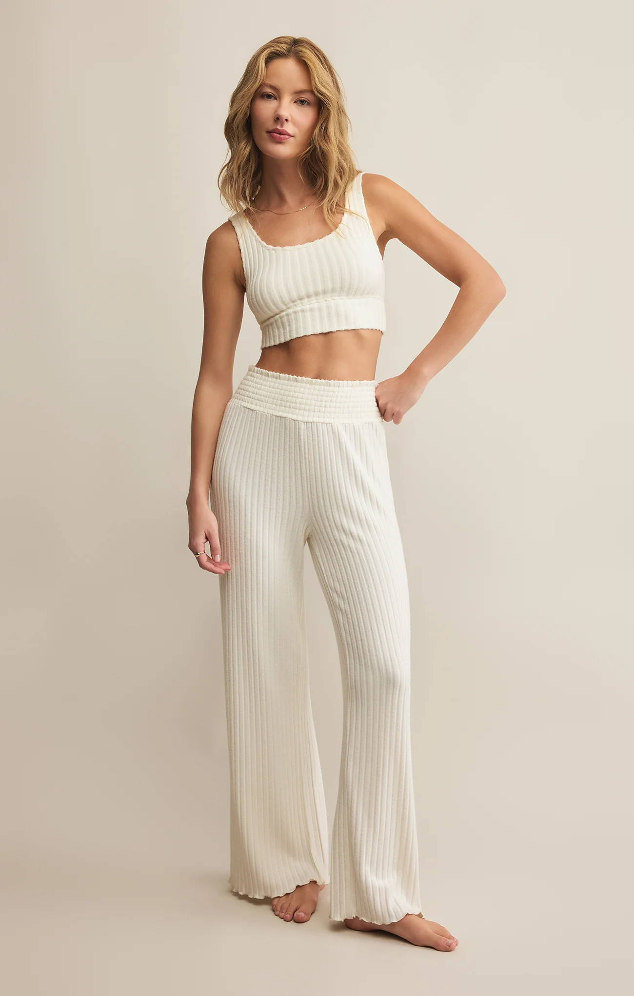 Zoe Silky Rib Tank Bra - Image 55