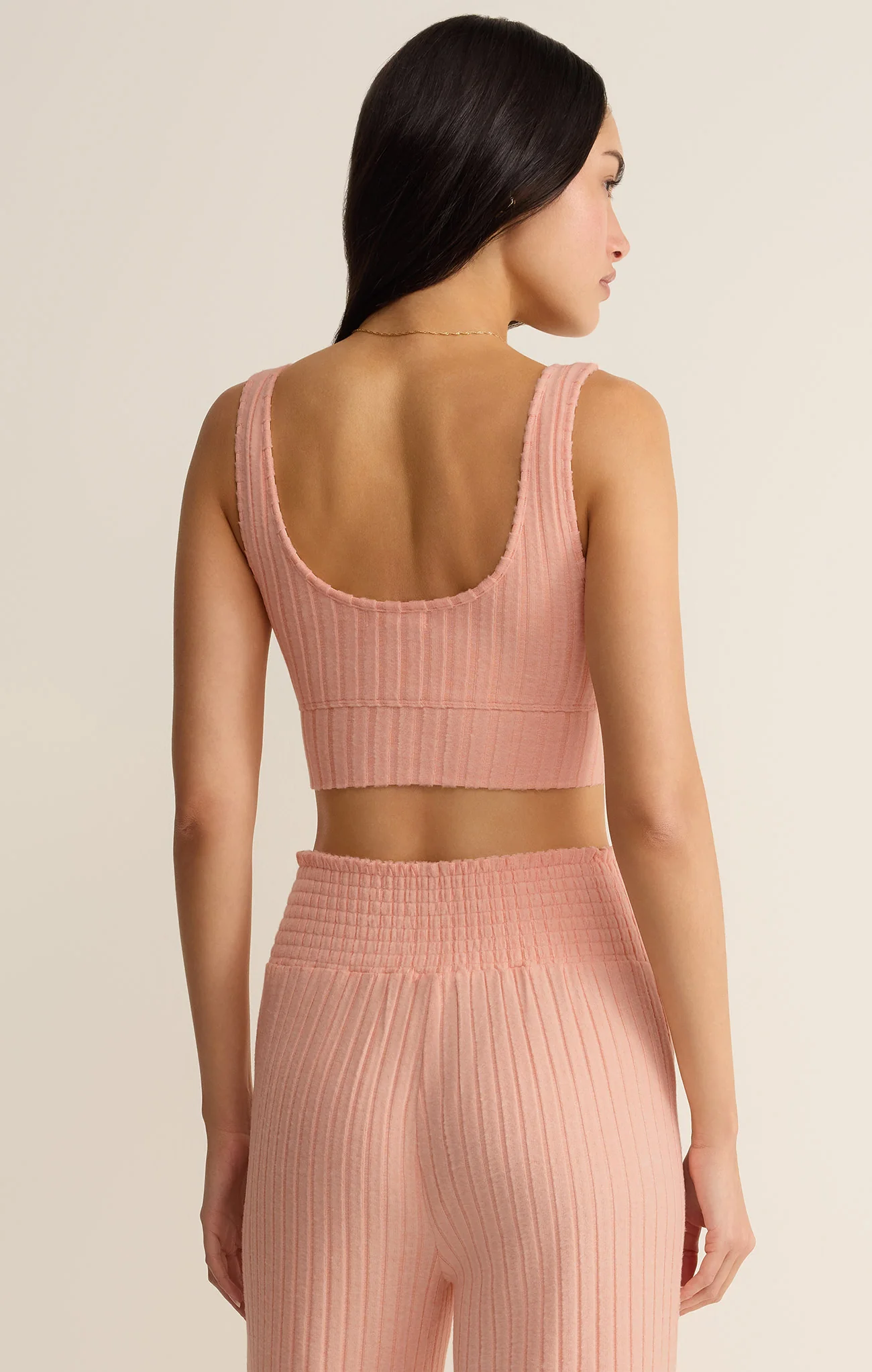 Zoe Silky Rib Tank Bra - Image 8