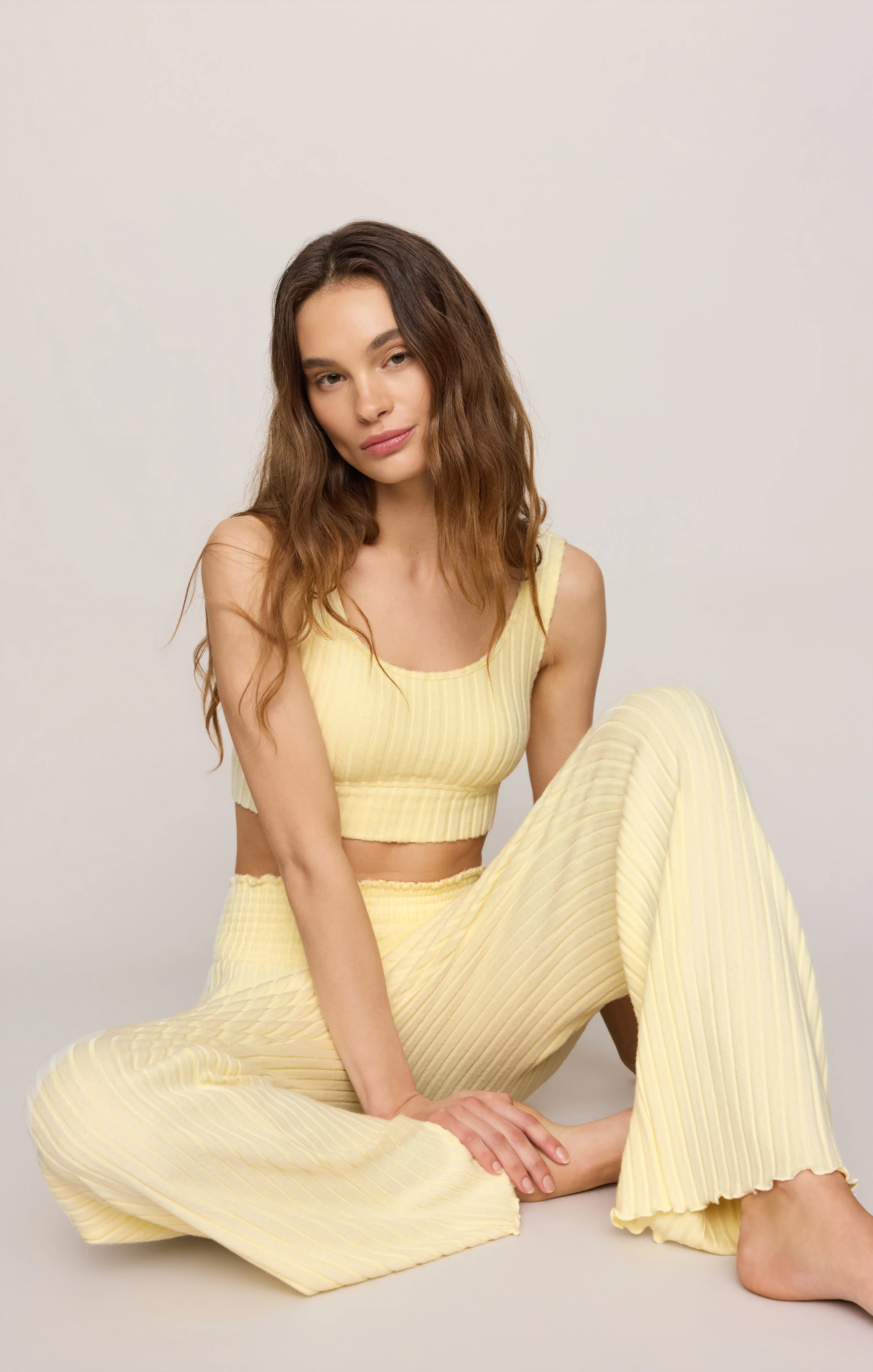 Zoe Silky Rib Tank Bra - Image 82