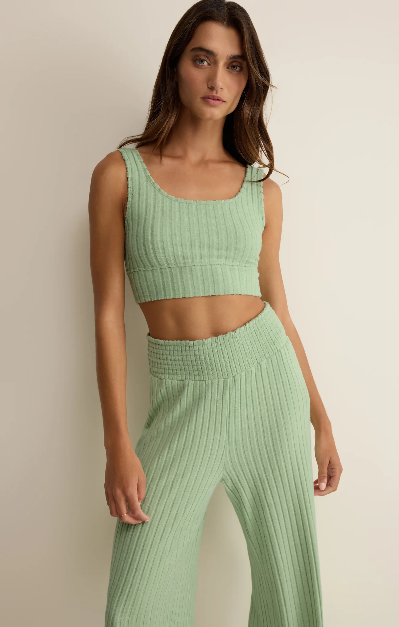 Zoe Silky Rib Tank Bra - Image 94