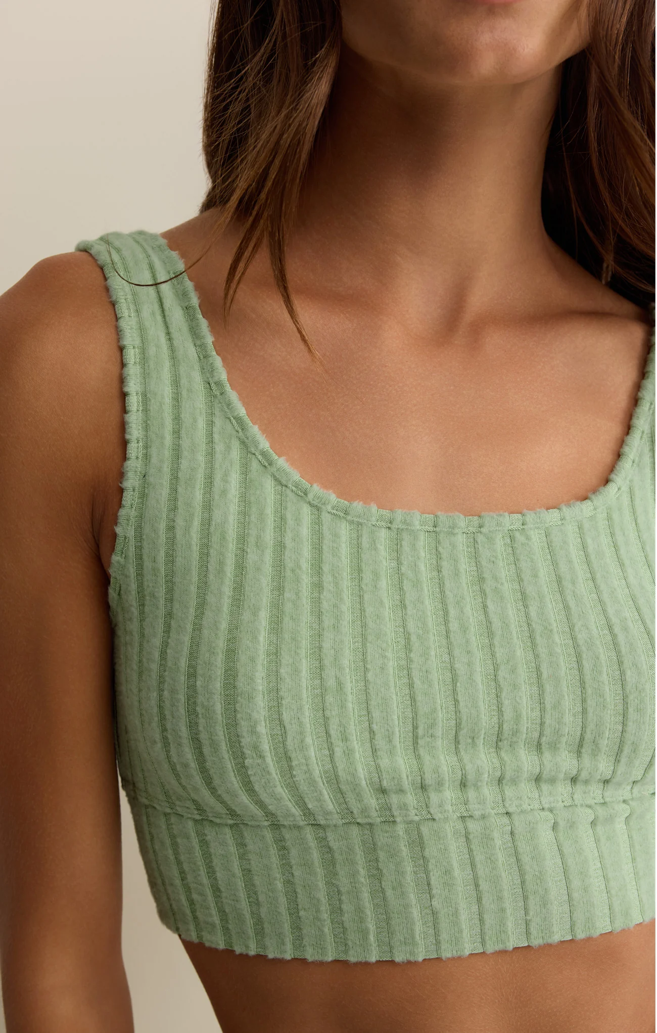 Zoe Silky Rib Tank Bra - Image 96